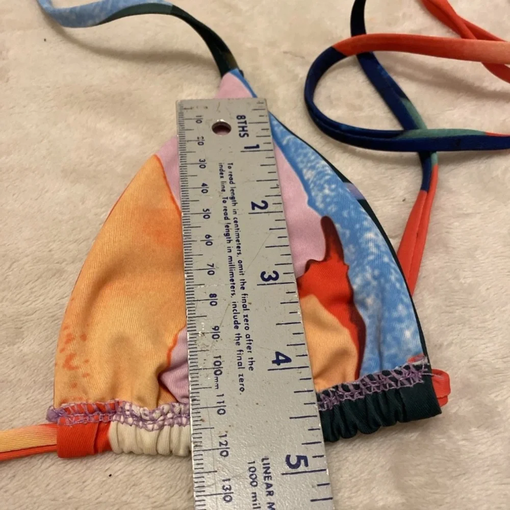 SHEIN Multicolor Wrap Bikini Top